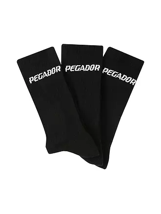 PEGADOR | Socken 3er Pkg black white | 
